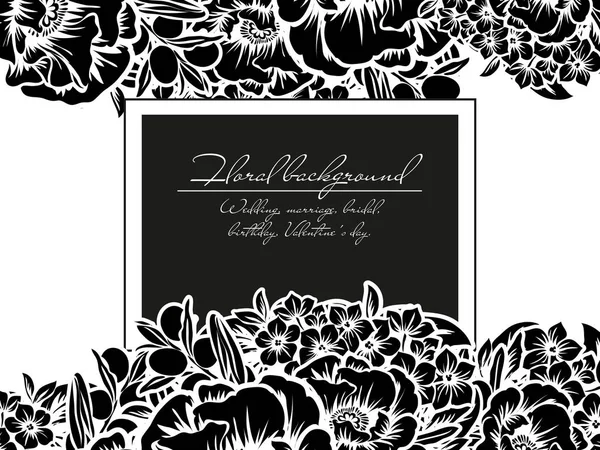 Vintage tarzı çiçek davetiye