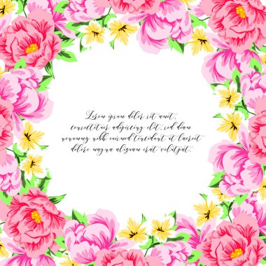 Elegance çerçeve çiçekli