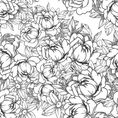 Vintage tarzı çiçek arka plan