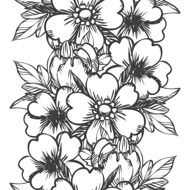 Vintage tarzı çiçek arka plan