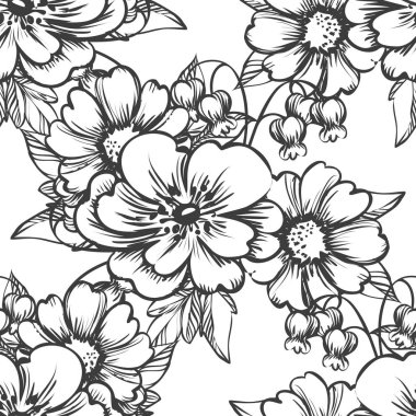 Vintage tarzı çiçek arka plan