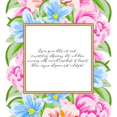 Elegance çerçeve çiçekli