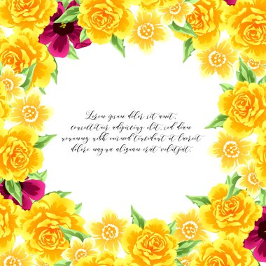 Elegance çerçeve çiçekli