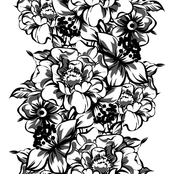 Estilo vintage fondo floral — Vector de stock