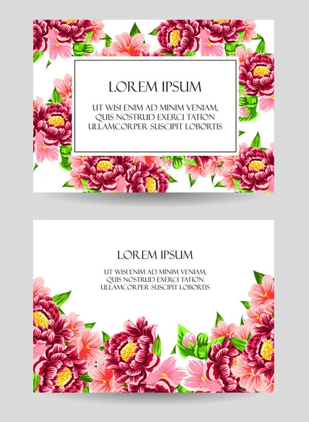 Vintage çiçekli Davetiyeler