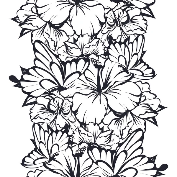 Style vintage fond floral — Image vectorielle