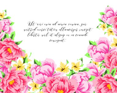 İhale çiçek davetiye