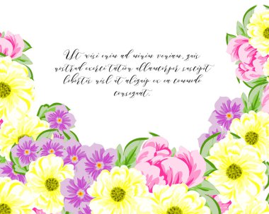 İhale çiçek davetiye