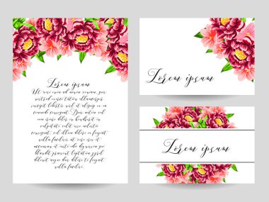 İhale çiçek davetiye