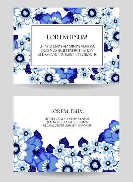 çiçek düğün davetiye kartı