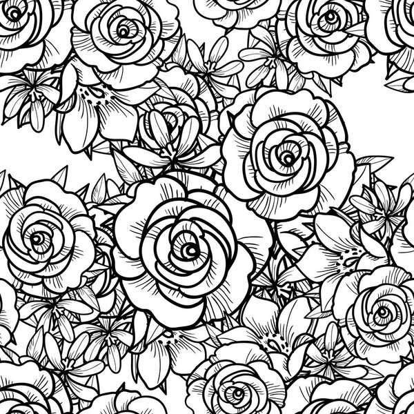 Бесшовный цветочный узор
