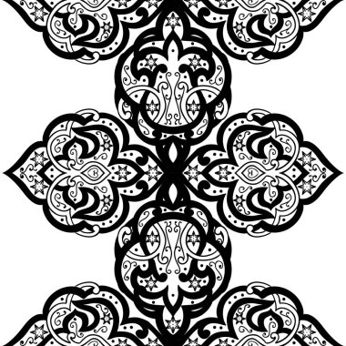 Kusursuz tek renkli süsleme deseni