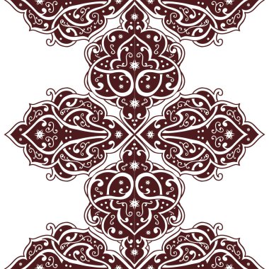 Kusursuz tek renkli süsleme deseni