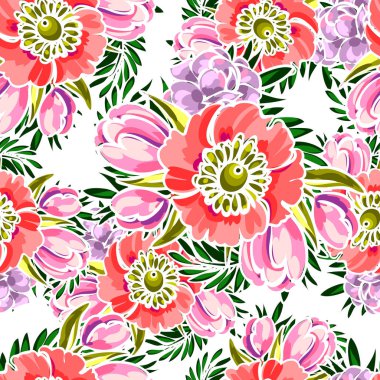 Kusursuz çiçek deseni