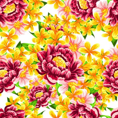 Kusursuz çiçek deseni