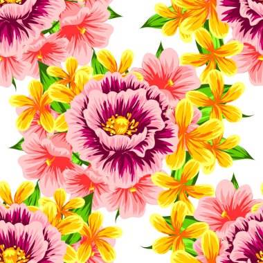 Kusursuz çiçek deseni