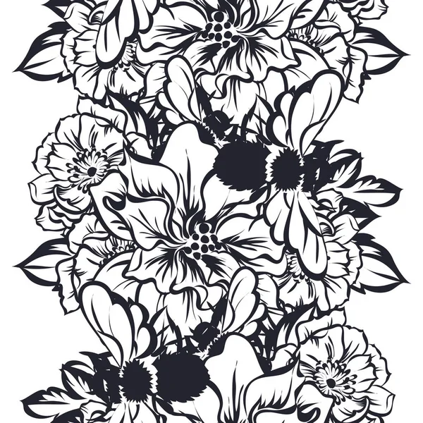 Безшовні квітковий візерунок — стоковий вектор