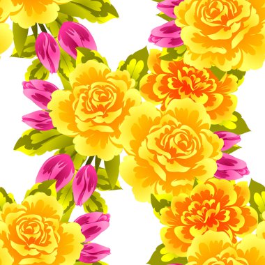 Kusursuz çiçek deseni