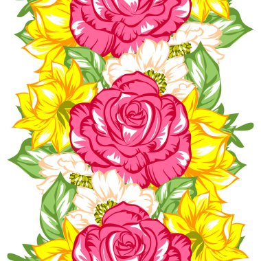 Kusursuz çiçek deseni