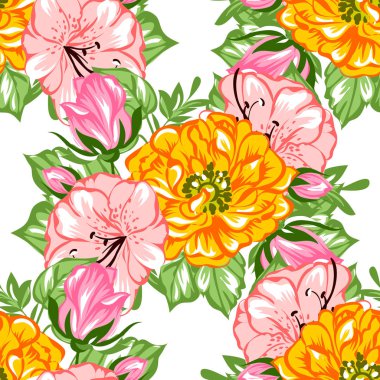 Kusursuz çiçek deseni