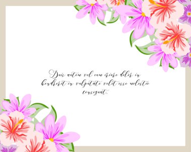 İhale çiçek davetiye