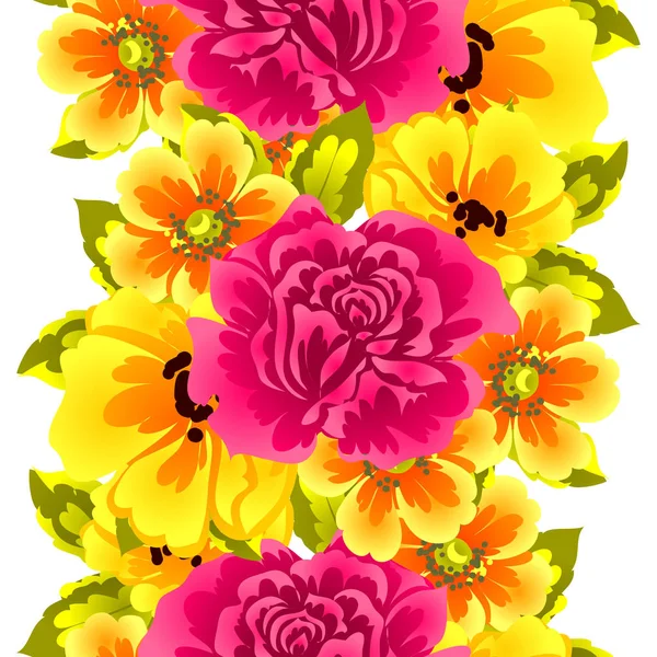 Seamless flower pattern — Stock Vector