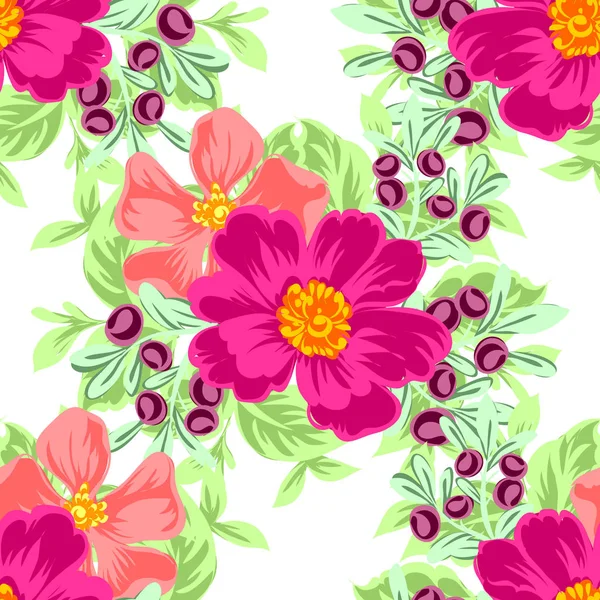 Seamless flower pattern — Stock Vector