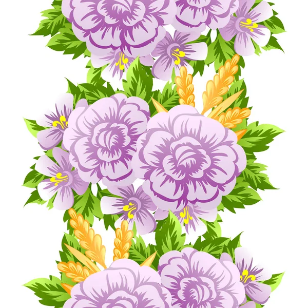 Seamless flower pattern — Stock Vector