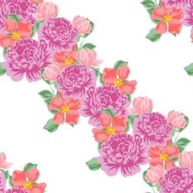Dikişsiz çiçek deseni
