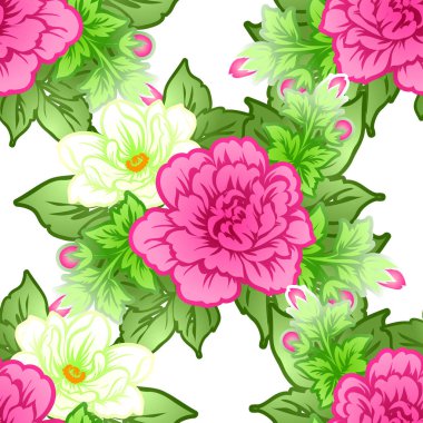 Dikişsiz çiçek deseni