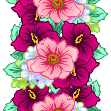 Dikişsiz çiçek deseni