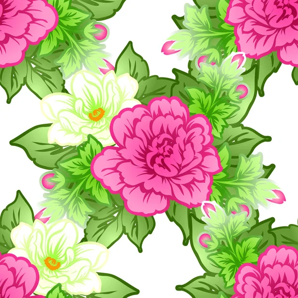 Dikişsiz çiçek deseni