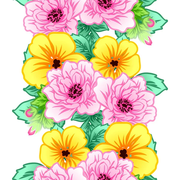 Dikişsiz çiçek deseni