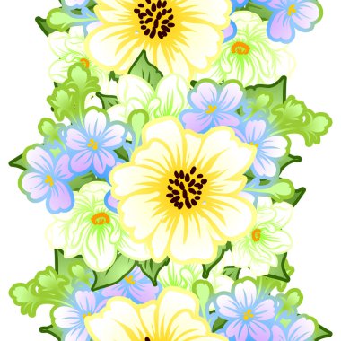 Dikişsiz çiçek deseni