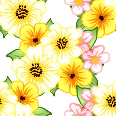 Dikişsiz çiçek deseni