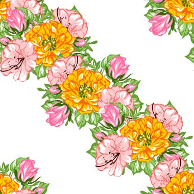 Dikişsiz çiçek deseni