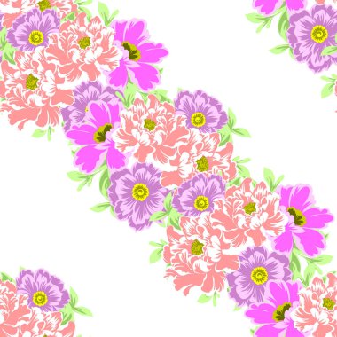 Dikişsiz çiçek deseni