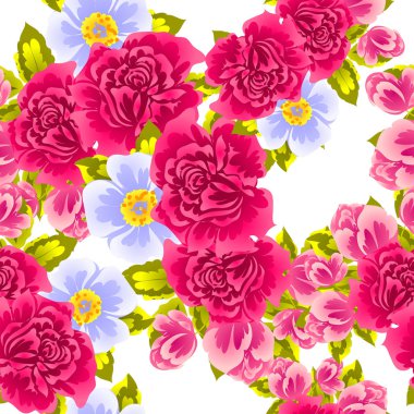 Dikişsiz çiçek deseni