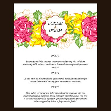 İhale çiçek davetiye