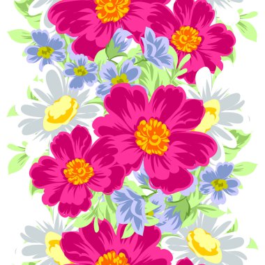 Dikişsiz çiçek deseni