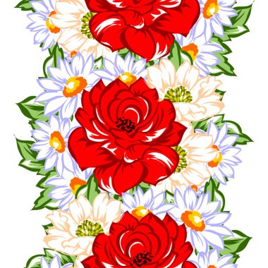 Dikişsiz çiçek deseni