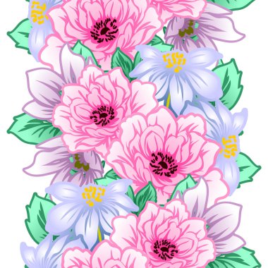 Dikişsiz çiçek deseni