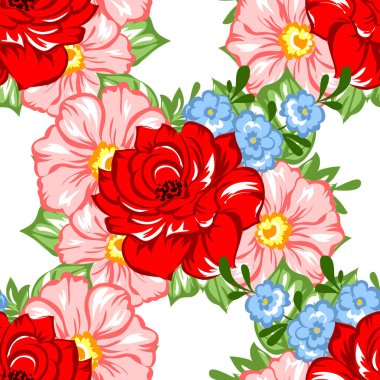 Dikişsiz çiçek deseni