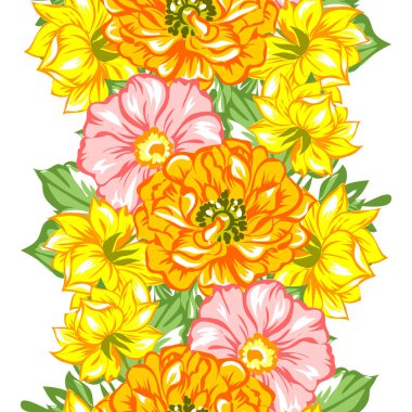 Dikişsiz çiçek deseni