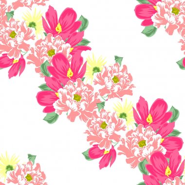 Dikişsiz çiçek deseni