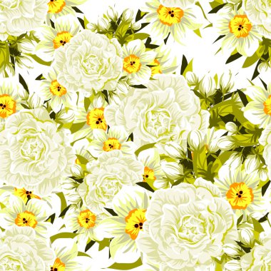 Dikişsiz çiçek deseni