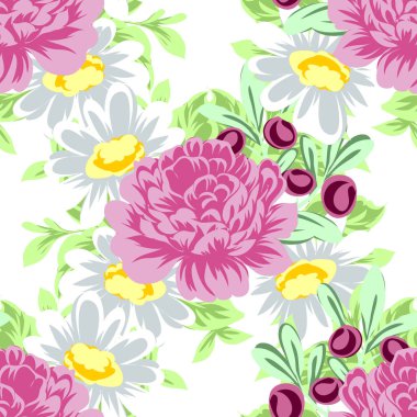 Dikişsiz çiçek deseni