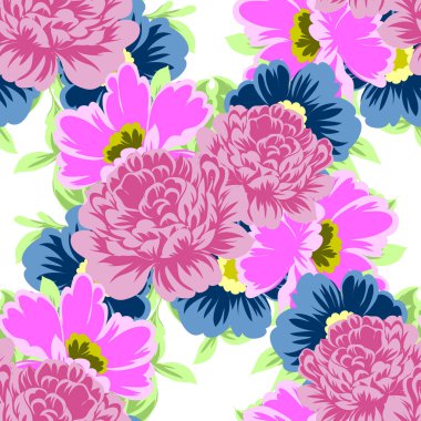 Dikişsiz çiçek deseni