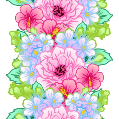 Dikişsiz çiçek deseni