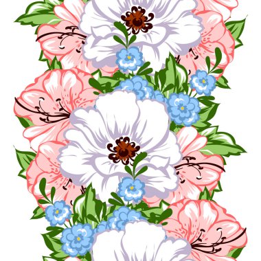 Dikişsiz çiçek deseni